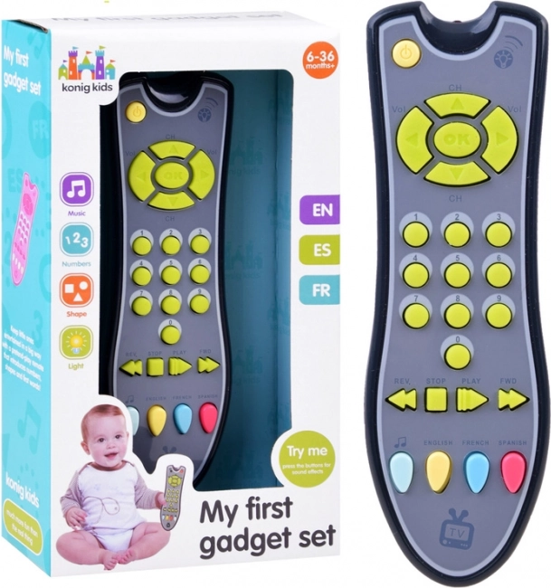 Interactive Kids’ TV Remote – Yellow