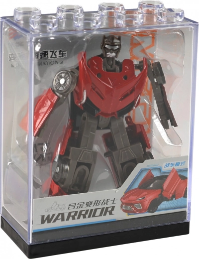 Transformējams autorobots no metāla un plastmasas 9 cm