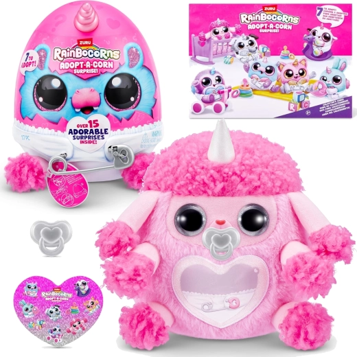 Rainbocorns Adopt-A-Corn Surprise plush with surprise by ZURU