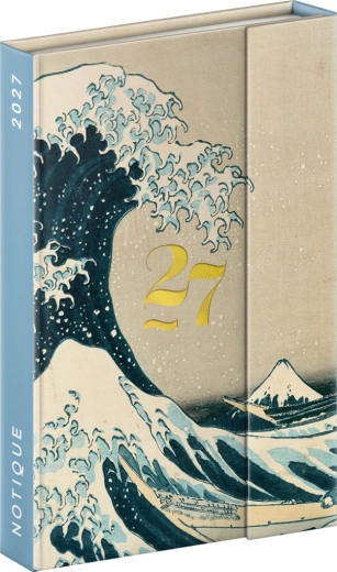 Notique nedēļas magnētiskais plānotājs Katsushika Hokusai 2027 11 × 16 cm