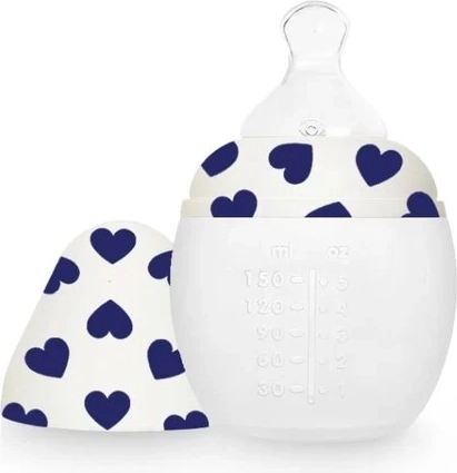 ÉLHÉE anti-colic baby bottle Full of Love blue 150 ml