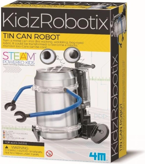 Robots no skārdenes 4M – radošs STEM komplekts bērniem