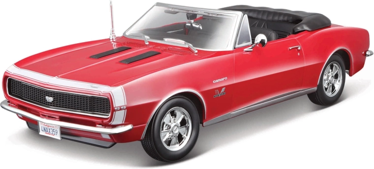 Maisto Chevrolet Camaro SS 396 kabriolets sarkans 1:18