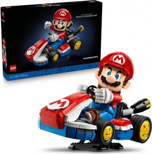 LEGO® Super Mario™ 72037 Mario Kart™: Mario un Standarta kartings