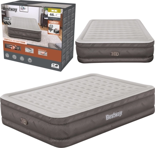 Queen Inflatable Air Mattress with Built-in Electric Pump Bestway 203 × 152 × 46 cm