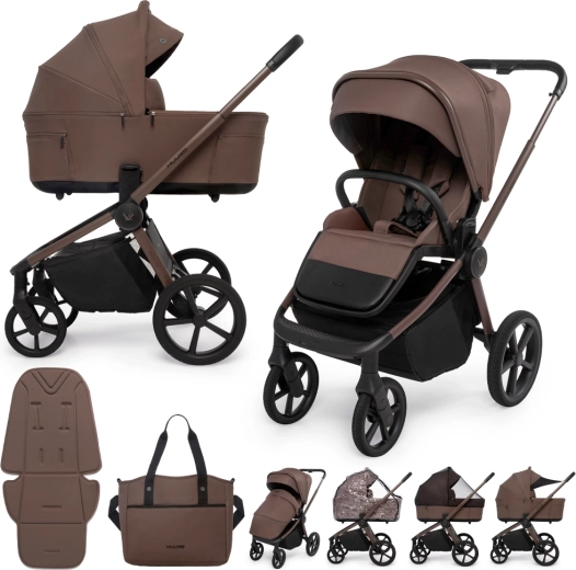 Muuvo Fold 2-in-1 combination stroller Dark Chocolate