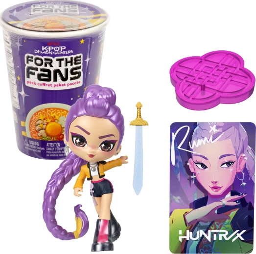 Mattel KPop Demon Hunters collectible surprise figure with accessory and collectible card (ramen)
