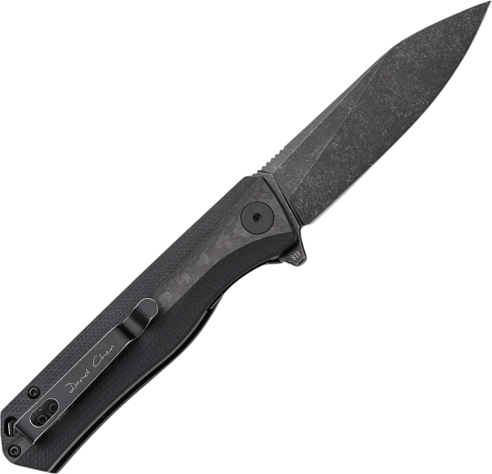 Izturīgs D2 asmens ar Black Stonewash