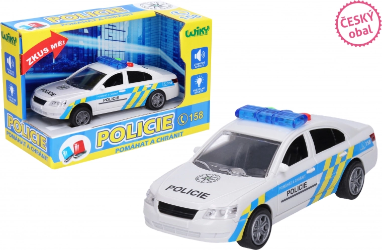 Policijas auto ar efektiem