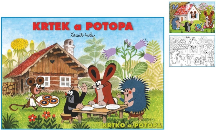 Krāsojamā grāmatiņa A5 Kurmis un plūdi