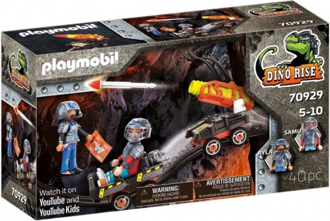 Playmobil Dino Rise Dino Mine ratiņi ar raķetēm