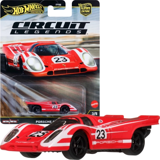 Hot Wheels Premium Circuit Legends Porsche 917KH – metāla modelis 1:64, 7 cm