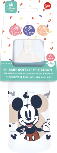 Zīdaiņu pudele MICKEY 240 ml ar pretkoliku sistēmu
