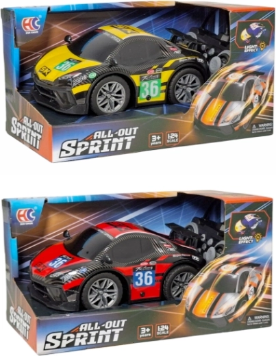 RC sporta auto ar tālvadību ar gaismām