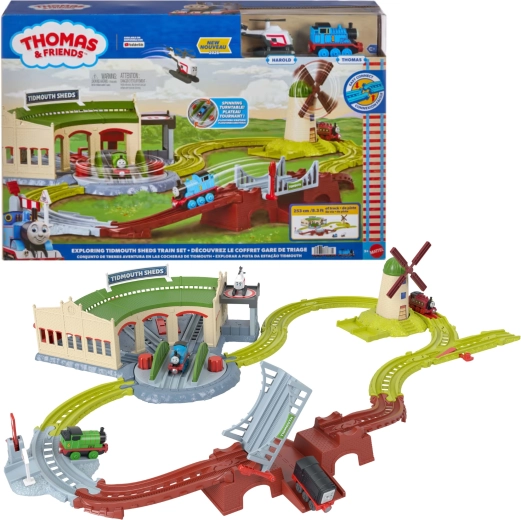 Fisher-Price Thomas & Friends Tidmouth Sheds Track Set 253 cm with Thomas and Harold