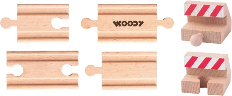 Railway Tracks and Buffer Stops – Set of 6
