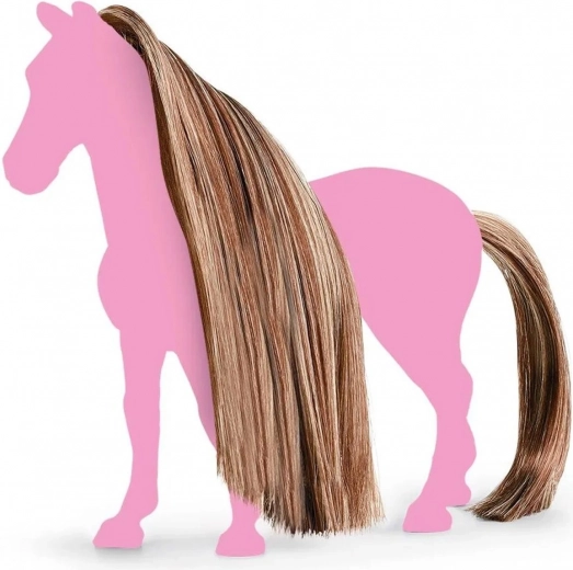 Schleich Horse Club aksesuāri zirgiem – brūni zeltainas krēpes un aste