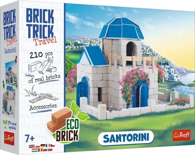 Ķieģeļu būvkomplekts BRICK TRICK Travel Santorini, 210+ detaļas