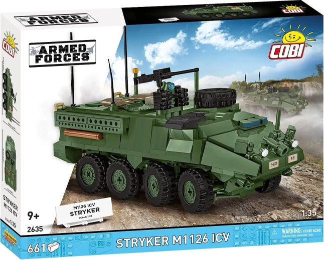 Cobi Armed Forces bruņutransportieris Stryker M1126 ICV 1:35 (661 detaļas)