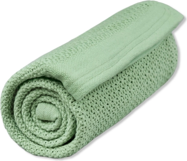 Vinter & Bloom sega no organiskās kokvilnas Soft grid dew green