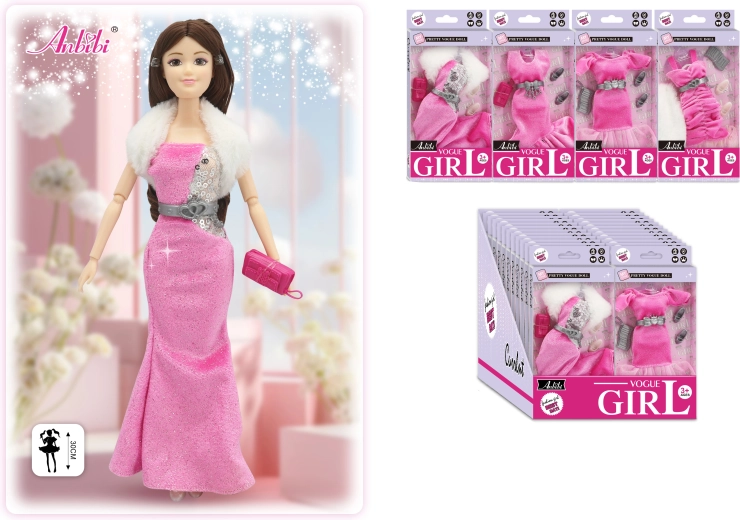 Evening dresses for 30 cm dolls – multiple variants