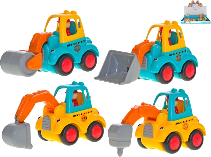 Jautrs būvniecības auto ar inerces mehānismu 10 cm