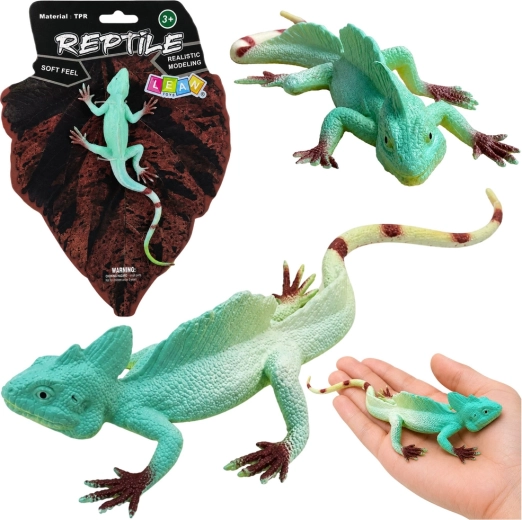 Reālistiska gumijas buru agamas figūriņa 16 cm