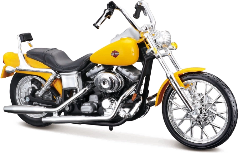 Maisto Harley-Davidson 2001 FXDWG Dyna Wide Glide 1:18 Yellow