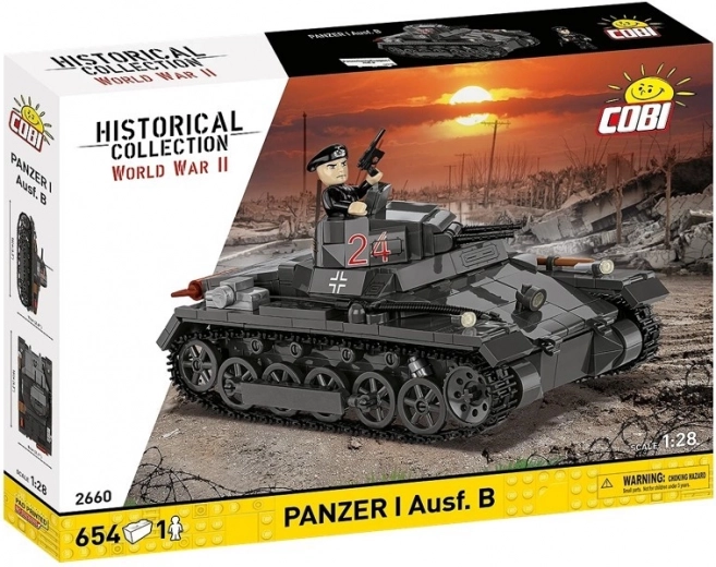 Panzer I Ausf. B tanka konstruktors 1:28 – 654 detaļas