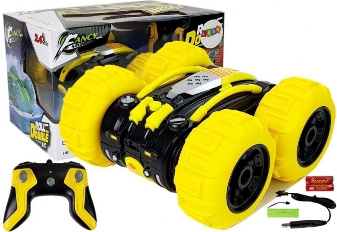 Abpusējs amfībijas RC kaskadieris 1:24 dzeltens