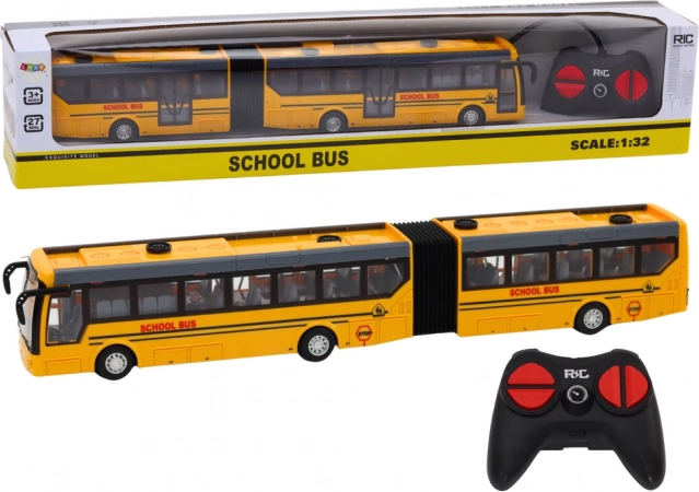 Locītais RC skolas autobuss 1:32 dzeltens