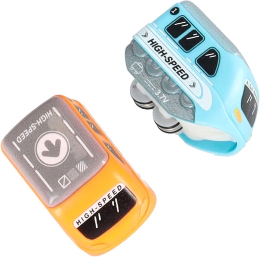 Cars with a 360° effect and a rechargeable battery