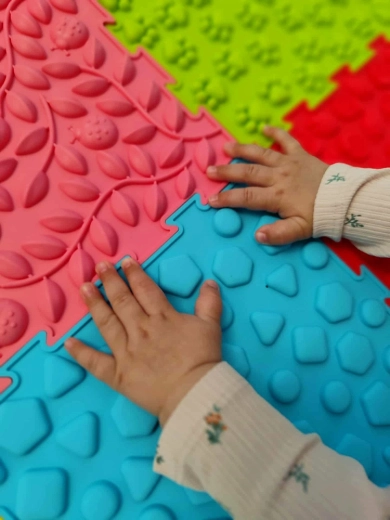 Varied textures for sensory play
