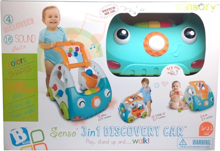 3 režīmi vienā: sēdēšana, stāvēšana un pirmie soļi