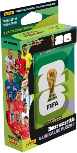 Kolekcionējamās kartītes PANINI FIFA World Cup 2026 – mini skārda kārbiņa