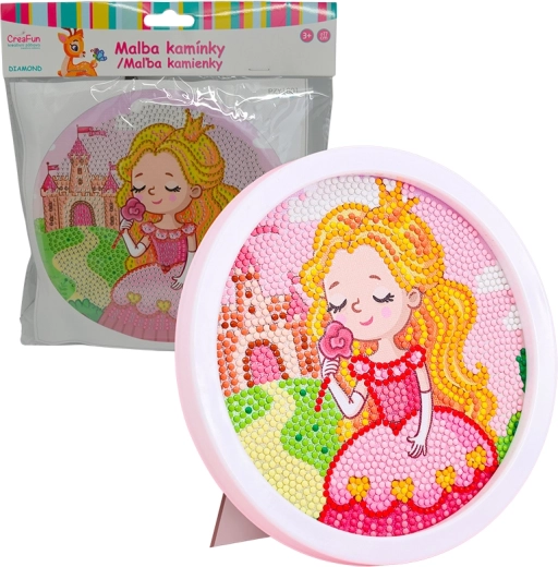 Dimanta mozaīka ar rāmi – multfilmas princese 17 cm