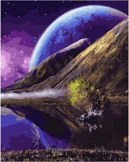 Norimpex dimanta gleznošana – planēta 30 × 40 cm