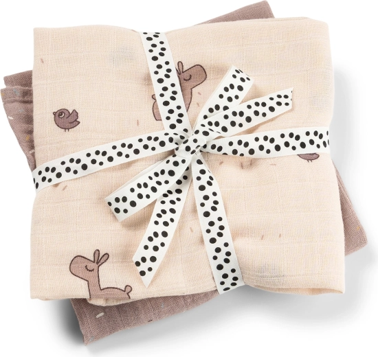 Done by Deer Lalee muslin diapers - 2 pcs – Pink