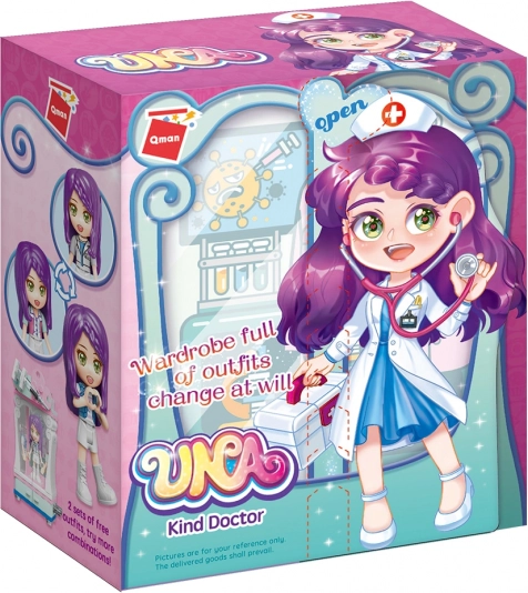 QMAN UNA Series wardrobe – doctor building set for kids