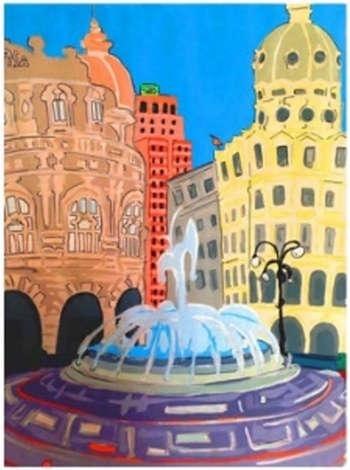 Norimpex Krāsošana pēc numuriem “Strūklaka laukumā” 40 × 50 cm