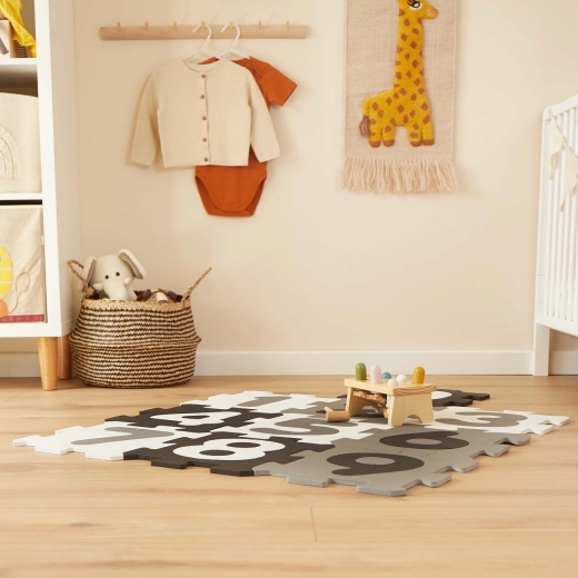 Foam play mat with numbers black and white - 10 pcs