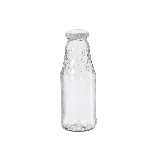 Stikla pudele 330 ml ar 38 mm vāciņu sulām un sīrupiem
