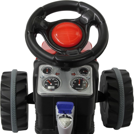 Key start and horn on the steering wheel