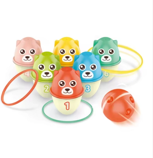 Cheerful animals with numbers