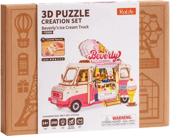 290 pieces, assembly without glue