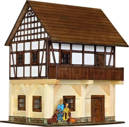 Walachia Wooden Glue-Together Half-Timbered Granary Building Kit