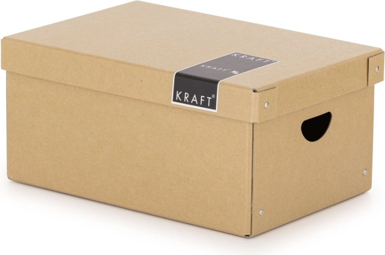 Liela laminēta kaste KRAFT Nature