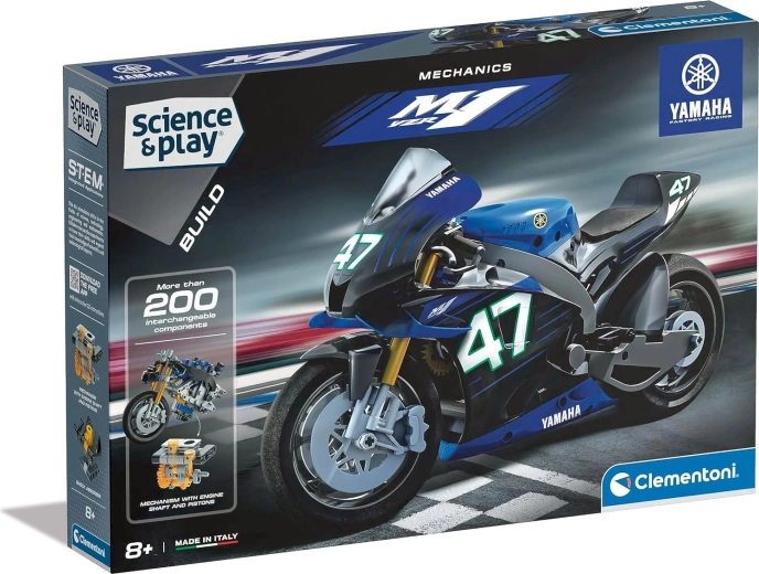 Clementoni Science & Play mehāniskā laboratorija – motocikls YAMAHA M1
