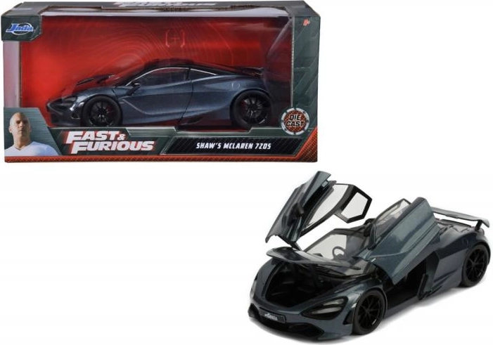 Ātri un bez žēlastības McLaren 720S Shawa 1:24 metāla automašīnas modelis