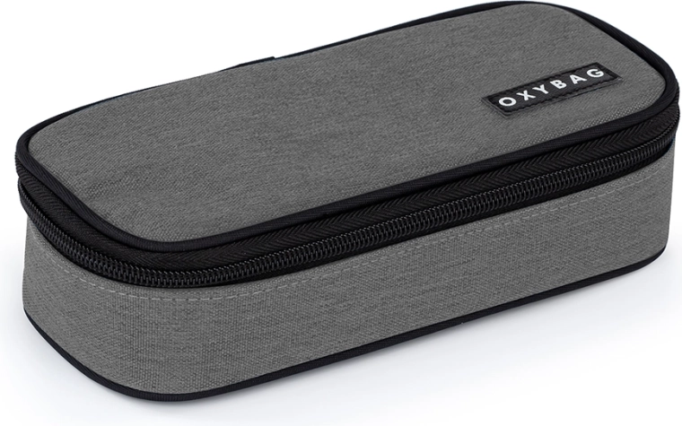 Skolas penālis (etui) Unicolor pelēks
